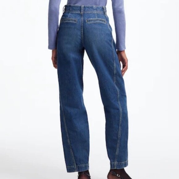 Madewell Tapered Denim Trousers in Concho Wash Size 29 - Picture 4 of 10